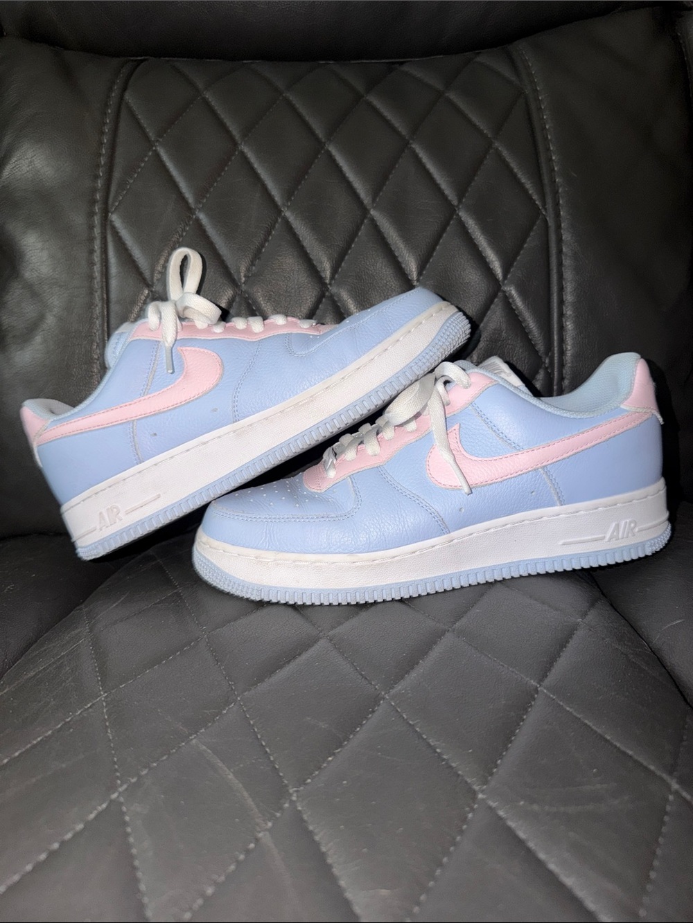 Women Nike Air Force 1 (AF1) Pastel Blue & Pink
